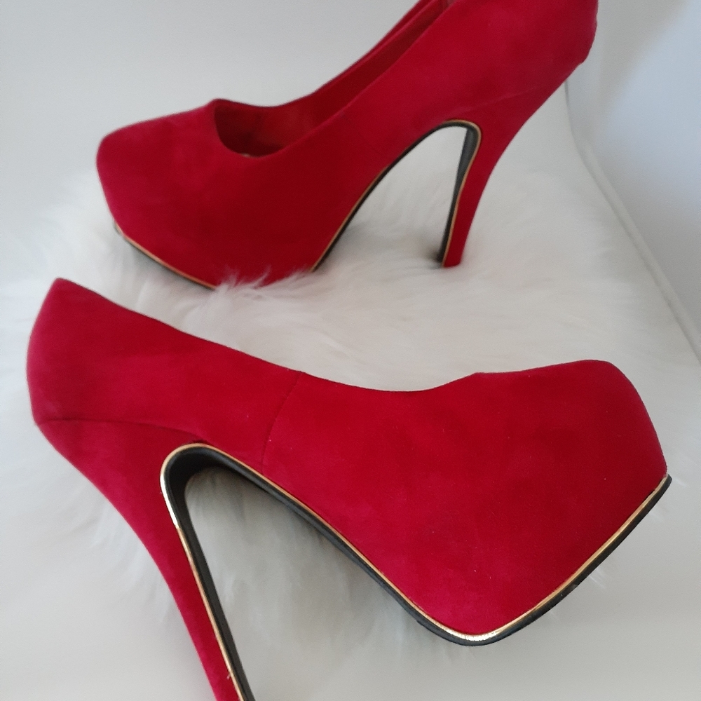 Red Platform Heel
